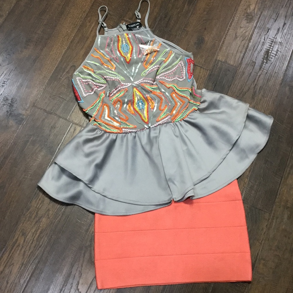 Multiple color shirt with skirt